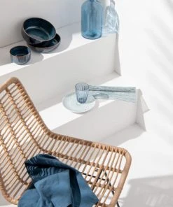 Maisons Du Monde Assiette En Grès Bleu Et Marron - Lot De 2 -Chef&Sommelier-boutique assiette en gres bleu et marron 1000 5 5 213984 4