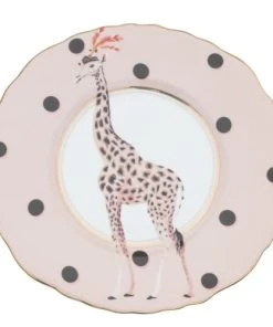 Yvonne Ellen Assiette En Porcelaine Girafe D24cm