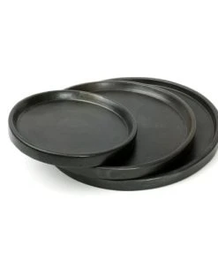 Bazar Bizar Assiette En Terracotta Grande Noire -Chef&Sommelier-boutique assiette en terracotta grande noire 5