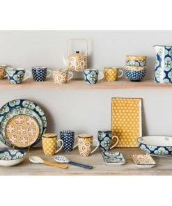 Korb Assiette Plate à Motifs Bleu Foncé -Chef&Sommelier-boutique assiette plate a motifs bleu fonce 3