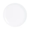 Luminarc Assiette Plate Blanche En Verre Opale Extra Résistant D25cm -Chef&Sommelier-boutique assiette plate blanche en verre opale extra resistant d25cm