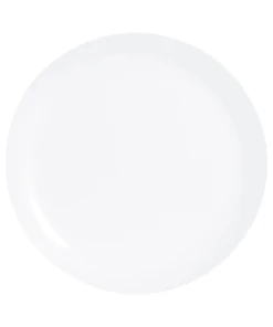Luminarc Assiette Plate Grise En Verre Opale Extra Résistant D25cm -Chef&Sommelier-boutique assiette plate blanche en verre opale extra resistant d25cm diwali 1