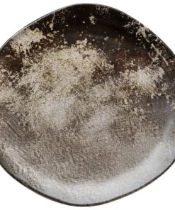 Kare Design Assiette Plate En Céramique Marron Et Beige D26 - Lot De 4 -Chef&Sommelier-boutique assiette plate en ceramique marron et beige d26 lot de 4 2