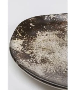 Kare Design Assiette Plate En Céramique Marron Et Beige D26 - Lot De 4 -Chef&Sommelier-boutique assiette plate en ceramique marron et beige d26 lot de 4 3