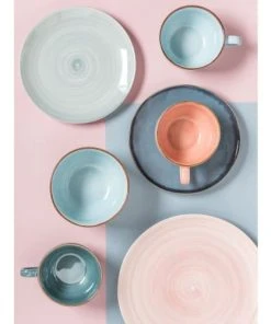 Maisons Du Monde Assiette Plate En Faïence Bleue - Lot De 6 -Chef&Sommelier-boutique assiette plate en faience bleue 1000 0 14 174182 9