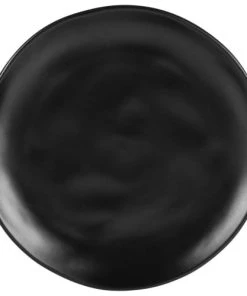 Maisons Du Monde Assiette Plate En Faïence Noire