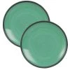 Maisons Du Monde Assiette Plate En Faïence Verte - Lot De 2 -Chef&Sommelier-boutique assiette plate en faience verte 1000 16 18 180828 3