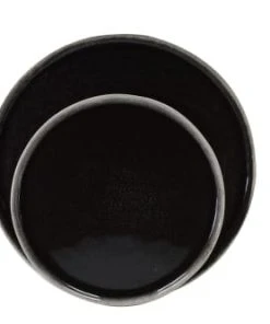 Sibo Homeconcept Assiette Plate En Grès Artisanal Brun 28 Cm - Lot De 4 -Chef&Sommelier-boutique assiette plate en gres artisanal brun 28 cm lot de 4 2