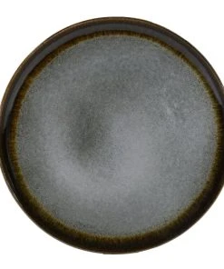 Sibo Homeconcept Assiette Plate En Grès Artisanal Gris 27 Cm - Lot De 4