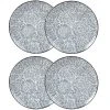 Maisons Du Monde Assiette Plate En Grès Blanc Motifs Graphiques Bleus - Lot De 4 -Chef&Sommelier-boutique assiette plate en gres blanc motifs graphiques bleus 1000 16 5 193238 4