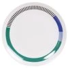 Maisons Du Monde Assiette Plate En Grès Blanc Motifs Noirs, Verts Et Bleus - Lot De 6