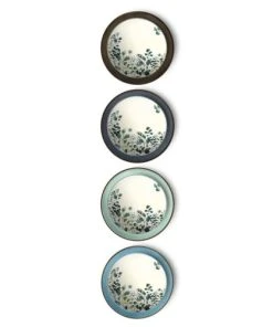 Medard De Noblat Assiette Plate En Grès Blanc/Vert -Chef&Sommelier-boutique assiette plate en gres blanc vert 3