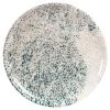 Maisons Du Monde Assiette Plate En Grès écru Et Bleu - Lot De 6