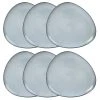 Maisons Du Monde Assiette Plate En Grès Gris - Lot De 6 -Chef&Sommelier-boutique assiette plate en gres gris 1000 11 18 195137 4