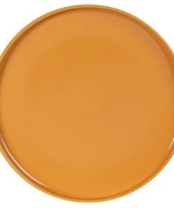 Maisons Du Monde Assiette Plate En Grès Jaune Moutarde - Lot De 6