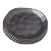 Kare Design Assiette Plate En Grès Noir D20 - Lot De 4 -Chef&Sommelier-boutique assiette plate en gres noir d20 lot de 4