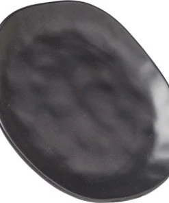 Kare Design Assiette Plate En Grès Noir D20 - Lot De 4 -Chef&Sommelier-boutique assiette plate en gres noir d20 lot de 4 4