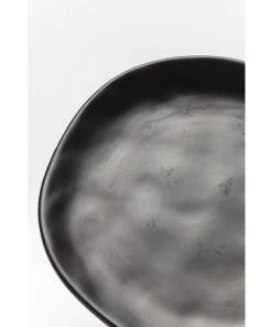 Kare Design Assiette Plate En Grès Noir D26 - Lot De 4 -Chef&Sommelier-boutique assiette plate en gres noir d26 lot de 4 2