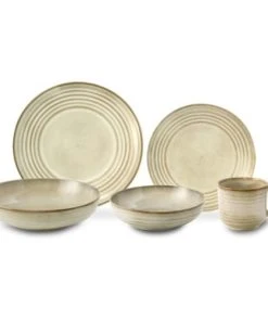 Medard De Noblat Assiette Plate En Grès Sable -Chef&Sommelier-boutique assiette plate en gres sable 2