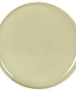 Maisons Du Monde Assiette Plate En Grès Vert