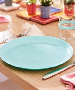 Luminarc Assiette Plate En Opale Turquoise D27cm -Chef&Sommelier-boutique assiette plate en opale turquoise d27cm 1