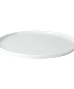 Pomax Assiette Plate En Porcelaine Blanc