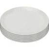 Kare Design Assiette Plate En Porcelaine Blanche D22 - Lot De 6 -Chef&Sommelier-boutique assiette plate en porcelaine blanche d22 lot de 6