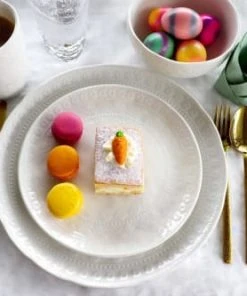 Kare Design Assiette Plate En Porcelaine Blanche D22 - Lot De 6 -Chef&Sommelier-boutique assiette plate en porcelaine blanche d22 lot de 6 2