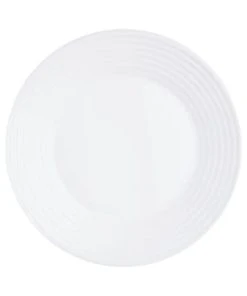 Luminarc Assiette Plate Noire En Verre Trempé Extra Résistant D25cm -Chef&Sommelier-boutique assiette plate en verre opale extra resistant d25cm harena 1