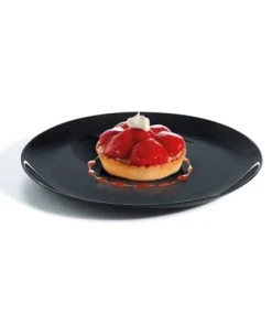 Luminarc Assiette Plate Noire D27cm -Chef&Sommelier-boutique assiette plate noire d27cm 1