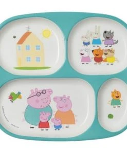 Petit Jour Paris Assiette Plateau Ă Compartiments Peppa Pig