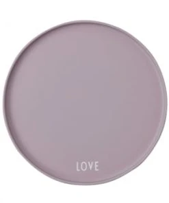 Design Letters Assiette Porcelaine Lavande D22cm -Chef&Sommelier-boutique assiette porcelaine lavande d22cm love