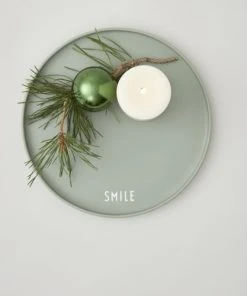 Design Letters Assiette Porcelaine Verte D22cm -Chef&Sommelier-boutique assiette porcelaine verte d22cm 1
