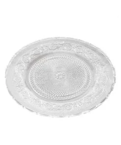 Wadiga Assiette Transparente En Verre D30cm