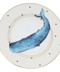 Yvonne Ellen Assiettes En Porcelaine Animaux Marins D20cm - Lot De 4 -Chef&Sommelier-boutique assiettes en porcelaine animaux marins d20cm lot de 4 2