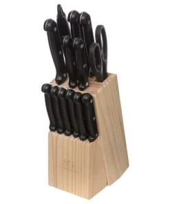 Secret De Gourmet Bloc 11 Couteaux + Aiguisoir + Ciseaux