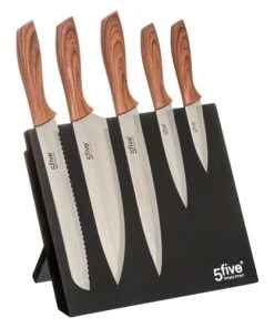 Secret De Gourmet Bloc De 5 Couteaux Aimantés