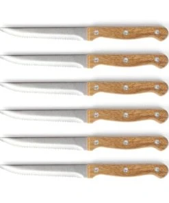 LIVOO Bloc De 6 Couteaux à Steak En Bois Beige 8 LIVOO Bloc De 6 Couteaux à Steak En Bois Beige -Chef&Sommelier-boutique bloc de 6 couteaux a steak en bois beige 2