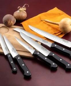 SABATIER TROMPETTE Bloc Spaghetti 5 Couteaux De Cuisine -Chef&Sommelier-boutique bloc spaghetti 5 couteaux de cuisine 5