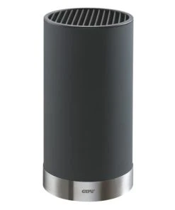 GEFU Bloc Vide Pour Couteaux En Feutre Argent