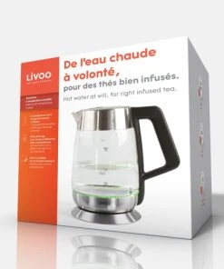LIVOO Bouilloire à Température Variable En Verre Gris 13 LIVOO Bouilloire à Température Variable En Verre Gris -Chef&Sommelier-boutique bouilloire a temperature variable en verre gris 5