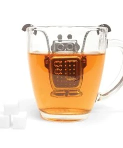 KIKKERLAND Boule à Thé Robot Inox Argent -Chef&Sommelier-boutique boule a the robot inox argent 3