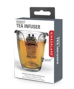KIKKERLAND Boule à Thé Robot Inox Argent -Chef&Sommelier-boutique boule a the robot inox argent 4
