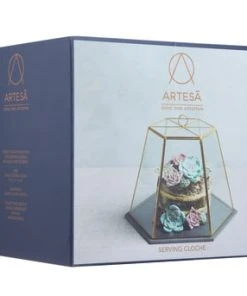 Artesa Cloche En Verre Avec Plat En Ardoise - Transperent Et Noir -Chef&Sommelier-boutique cloche en verre avec plat en ardoise transperent et noir 3