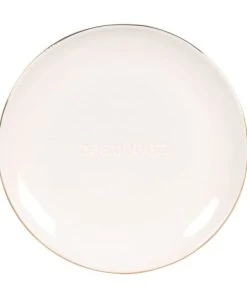 Maisons Du Monde Coffret Assiettes (x4) En Grès Blanc Avec Inscriptions -Chef&Sommelier-boutique coffret assiettes x4 en gres blanc avec inscriptions 1000 10 15 231788 4