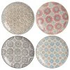 Table Passion Coffret De 4 Assiettes à Dessert 20 Cm En Grès Multicolore -Chef&Sommelier-boutique coffret de 4 assiettes a dessert 20 cm en gres multicolore