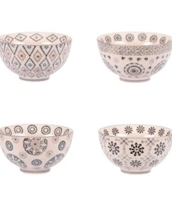 Table Passion Coffret De 4 Coupelles 11 Cm En Grès Gris