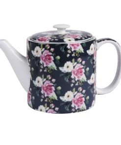 Table Passion Coffret Théière 1 L En Porcelaine Gris