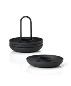 Zone Denmark Coquetier En Silicone Noir -Chef&Sommelier-boutique coquetier en silicone noir singles