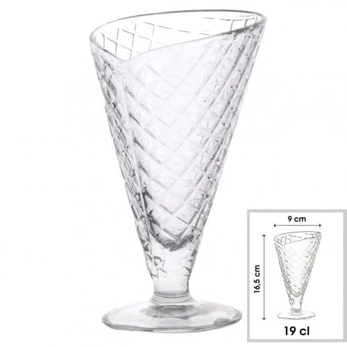 Wadiga Coupe à Glace En Verre H16,5cm 4 Wadiga Coupe à Glace En Verre H16,5cm – Image 2